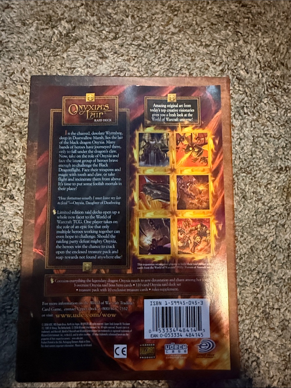 Onyxia's Lair Raid Deck - Collectible Card Game Box unsealed, never used